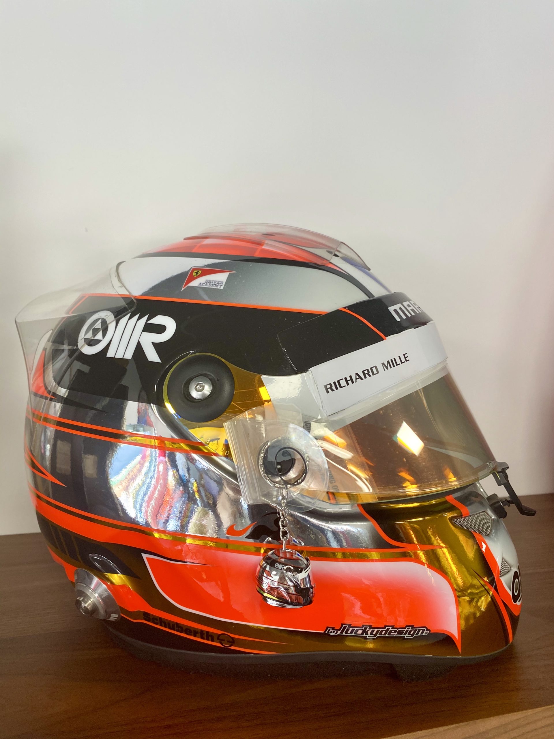 Porte-clés casque Jules Bianchi Marussia - Association Jules Bianchi