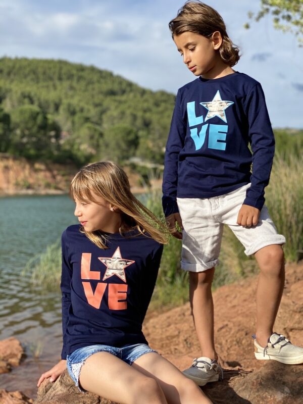 Tee-shirts enfants manches longues Love Jules