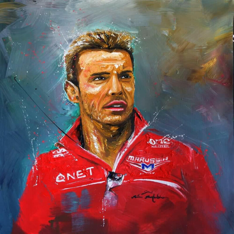 Reproduction tableau portrait Jules Bianchi