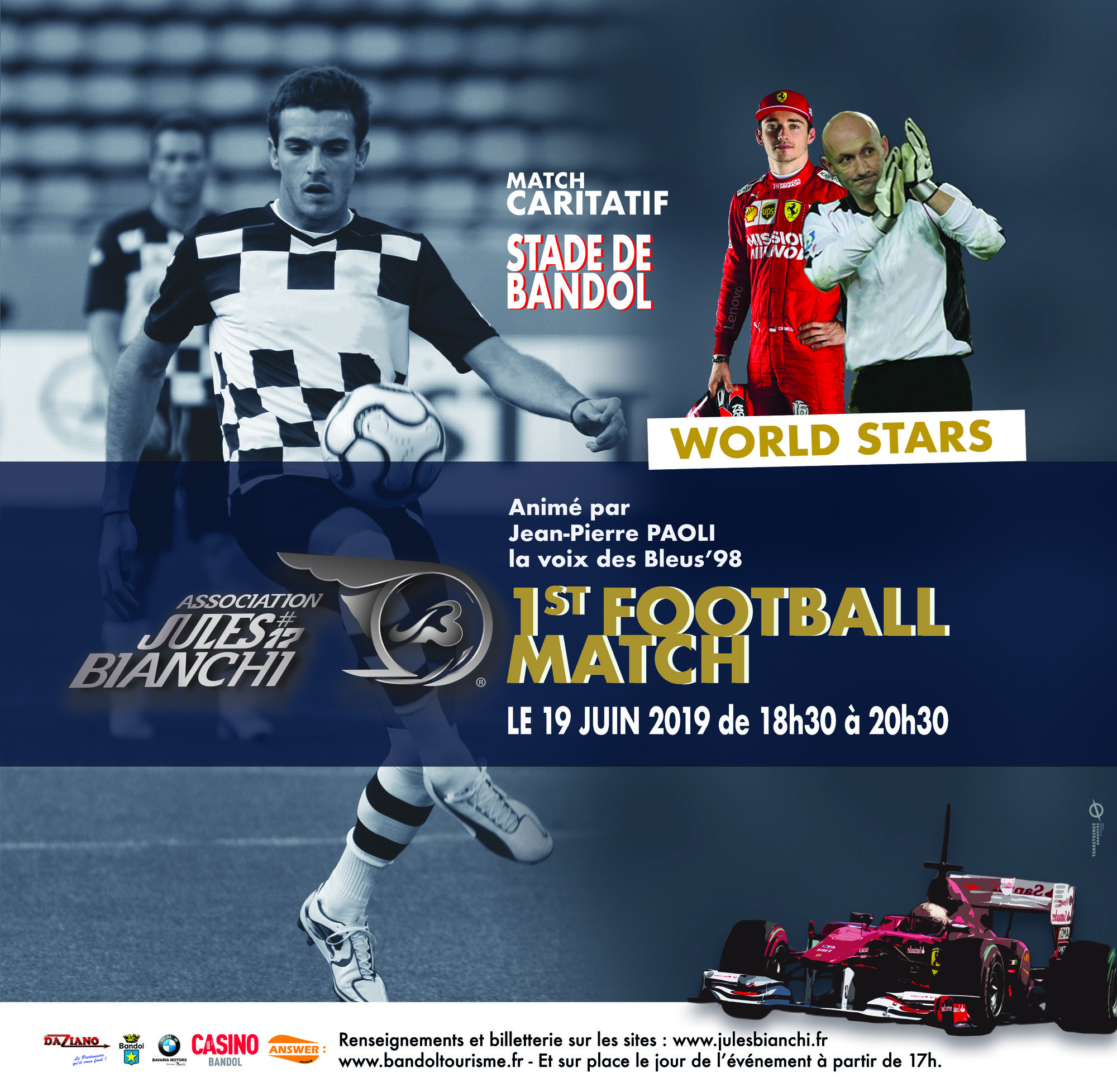 JULES BIANCHI FOOTBALL MATCH
